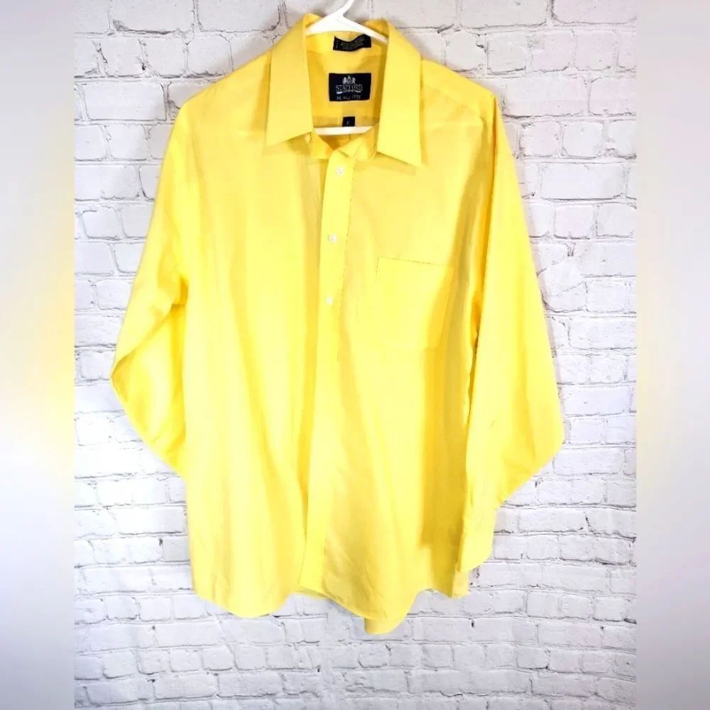 Men's Stafford longsleeve button-up, size XXL
